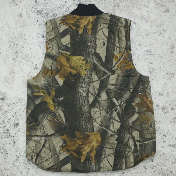 NWOT Vintage Carhartt V20 CMO Realtree Camo Hunting Vest Size Medium - Picture 3 of 10